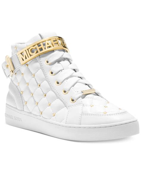 michael kors mens high top sneakers|Michael Kors white sneakers sale.